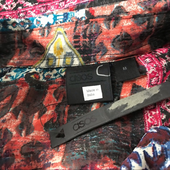 ASOS Women’s Button Down Top Size M Long Sleeve - Picture 4 of 7